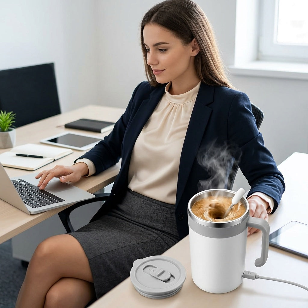 Self-Stirring Coffee Mug